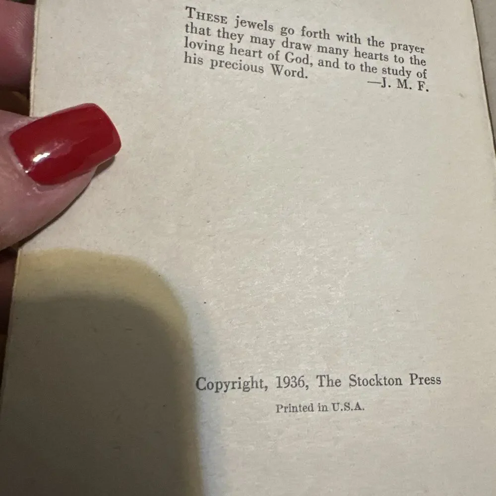 Jewels from God's Word by Jessie‎ Mickens Fauss SSPB Booklet Abingdon 1936